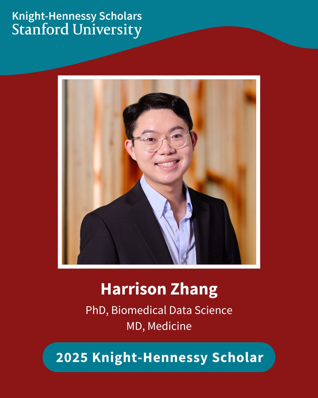 Harrison Zhang awarded 2025 Knight-Hennessy Scholarship