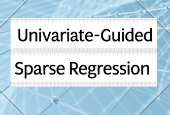 Univariate-Guided Sparse Regression